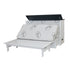 Cottagr Style Cabinet Bed in Two Tone White/Black at Luxurious Beds and Linens