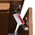 Safety Latch on Barn Board Cabinet Bed